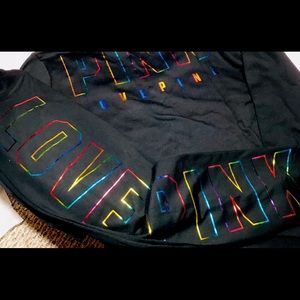 NEW VICTORIAS SECRET PINK BLING HOODIE & JOGGERS 2PC SET